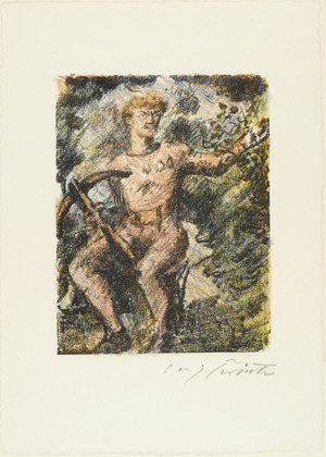 Lovis Corinth. "Through this Narrow Pass He Must Come" ("Durch diese hohle Gasse muss er kommen") from William Tell (Wilhelm Tell). (1923-24, published 1925)