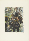Lovis Corinth. Gessler's Death (Gesslers Tod) from William Tell (Wilhelm Tell). (1923-24, published 1925)