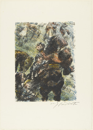 Lovis Corinth. Gessler's Death (Gesslers Tod) from William Tell (Wilhelm Tell). (1923-24, published 1925)