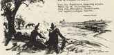 Walther Klemm. Untitled, illustration to Nikolaus Lenau's poem "The Three Gypsies" (Die drei Zigeuner) (border, 7th song, folio 45) from the periodical Der Bildermann, supplement to vol. 1, no. 13 (October 1916). 1916