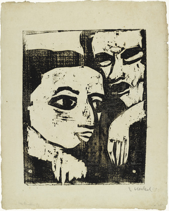 Erich Heckel. Two People (Zwei Menschen). 1909