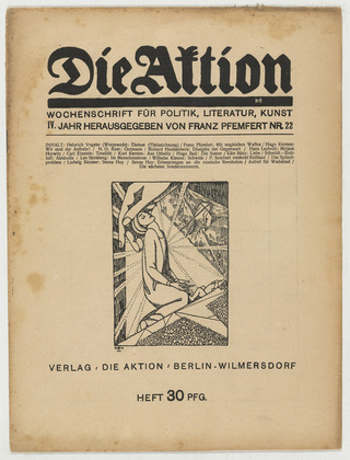 Die Aktion, vol. 4, no. 22. May 30, 1914