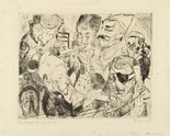 Max Beckmann. Happy New Year 1917 (Prosit Neujahr 1917) for the portfolio Faces (Gesichter). 1917 (published 1919)