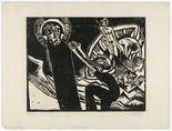 Karl Schmidt-Rottluff. The Miraculous Draught of Fishes (Petri Fischzug)  from the portfolio 9 Woodcuts by Schmidt-Rottluff (9 Holzschnitte von Schmidt-Rottluff). 1918