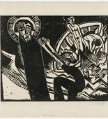 Karl Schmidt-Rottluff. The Miraculous Draught of Fishes (Petri Fischzug)  from the portfolio 9 Woodcuts by Schmidt-Rottluff (9 Holzschnitte von Schmidt-Rottluff). 1918