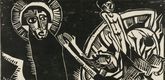 Karl Schmidt-Rottluff. The Miraculous Draught of Fishes (Petri Fischzug)  from the portfolio 9 Woodcuts by Schmidt-Rottluff (9 Holzschnitte von Schmidt-Rottluff). 1918