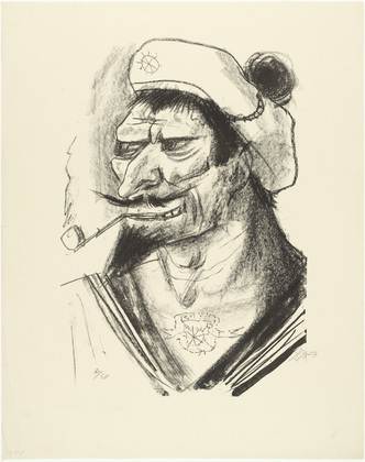 Otto Dix. Mediterranean Sailor (Südlicher Matrose). 1923