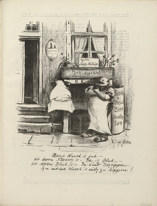 Heinrich Zille. The Publican (Der Budiker) (plate, folio 48) from the periodical Der Bildermann, supplement to vol. 1, no. 4 (May 1916). 1916