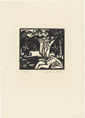 Walter Helbig. Bathers (Badende) from 16 Woodcuts (16 Holzschnitte). 1913, published 1926
