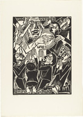 Max Pechstein. And forgive / us / our debts (und vergieb / uns / Unsre Schuld) from The Lord's Prayer (Das Vater Unser). 1921