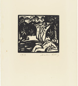 Walter Helbig. Bathers (Badende) from 16 Woodcuts (16 Holzschnitte). 1913, published 1926