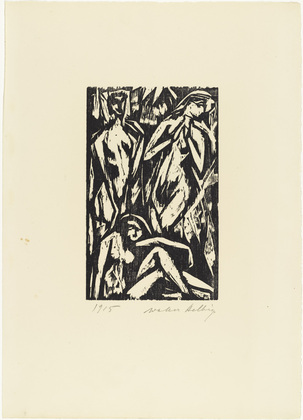Walter Helbig. Nudes (Akte) from 16 Woodcuts (16 Holzschnitte). 1915, published 1926