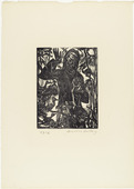 Walter Helbig. Sermon for the Birds (Vogelpredigt) from 16 Woodcuts (16 Holzschnitte). 1916, published 1926