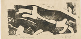 Christian Rohlfs. Cat and Mouse (Katze und Maus). (c. 1912/13)