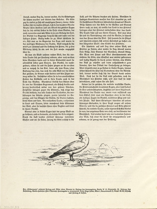 August Gaul. Tailpiece (folio 56 verso) from the periodical Der Bildermann, supplement to vol. 1, no. 17 (Dec 1916). 1916