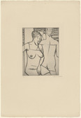 Lasar Segall. Two Women of the Mangue with Blinds (Duas mulheres do Mangue com persiana). (1928)