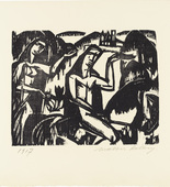 Walter Helbig. Farewell (III.) (Abschied (Ill.)) from 16 Woodcuts (16 Holzschnitte). 1917, published 1926