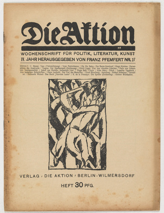 Die Aktion, vol. 4, no. 27. July 4, 1914
