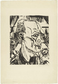 Erich Heckel. Demented Soldier (Irrer Soldat). 1916 (published 1920)