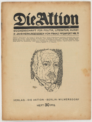 Die Aktion, vol. 4, no. 28. July 11, 1914