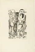Max Beckmann. Two Dancing Couples (Zwei Tanzpaare). (1923)