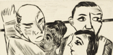 Max Beckmann. Two Dancing Couples (Zwei Tanzpaare). (1923)