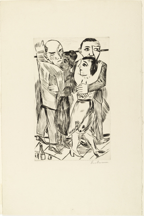 Max Beckmann. Two Dancing Couples (Zwei Tanzpaare). (1923)