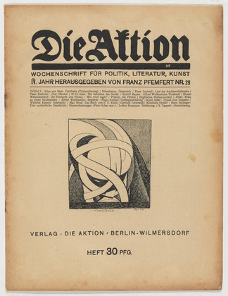 Die Aktion, vol. 4, no. 29. July 18, 1914