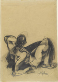 Johannes Itten. Female Nude (Weiblicher Akt). (c. 1917)
