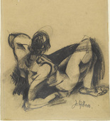 Johannes Itten. Female Nude (Weiblicher Akt). (c. 1917)