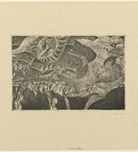 Paul Adolf Seehaus. Pilgrimage (Wallfahrt) from the periodical in portfolio form Die Schaffenden, vol. 1, no. 2. 1917 (executed 1916, published 1919)