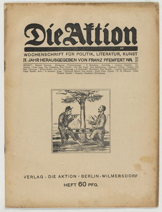 Die Aktion, vol. 4, no. 36/37. September 12, 1914