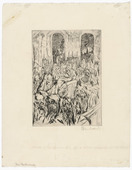 Jakob Steinhardt. Synagogue (Bethaus). (1913)