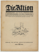 Karl Schmidt-Rottluff. Die Aktion, vol. 4, no. 38/39. September 26, 1914