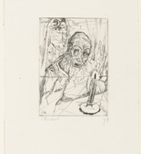 Jakob Steinhardt. Jew Praying (Betender). (c. 1917)