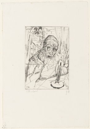 Jakob Steinhardt. Jew Praying (Betender). (c. 1917)