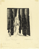 Lyonel Feininger. Church in the Woods, 2 (Waldkirche, 2). 1920