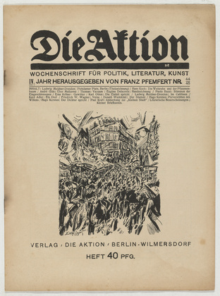 Die Aktion, vol. 4, no. 44/45. November 7, 1914