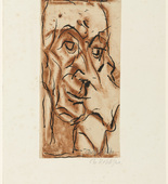 Christian Rohlfs. Man with Pointed Nose (Mann mit spitzer Nase). (1921)