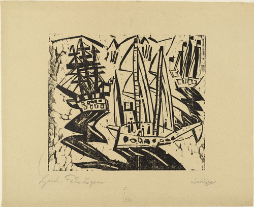 Lyonel Feininger. Ships (Schiffe). 1919