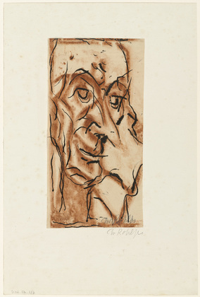 Christian Rohlfs. Man with Pointed Nose (Mann mit spitzer Nase). (1921)