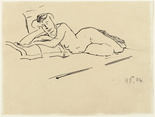 Hans Purrmann. Reclining Nude. 1906