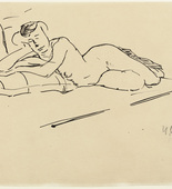 Hans Purrmann. Reclining Nude. 1906