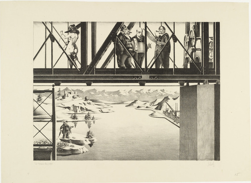Georg Scholz. The Lords of the World (Die Herren der Welt ). (1922)