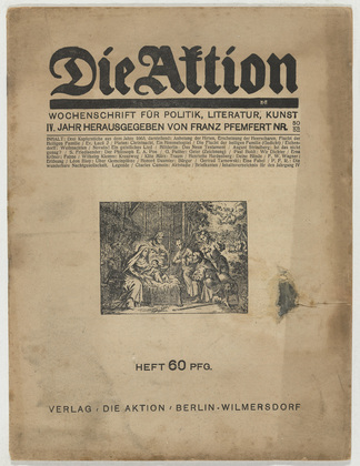 Die Aktion, vol. 4, no. 50/52. December 24, 1914