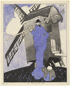 Lyonel Feininger. The Miller and His Child (Der Müller und sein Kind). 1907