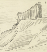 Lyonel Feininger. Ruins on the Cliff. 1928