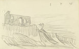 Lyonel Feininger. Ruin on the Cliff. 1928