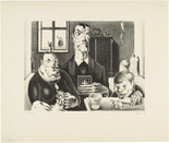 Georg Scholz. Profiteering Farmer's Family (Wucherbauernfamilie). 1920