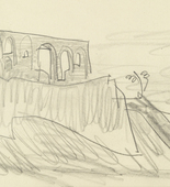 Lyonel Feininger. Ruin on the Cliff. 1928